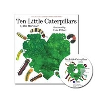 Ten Little Caterpillars HC+CD (JY)