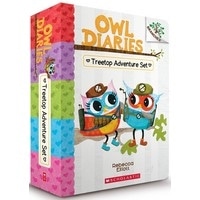 Owl Diaries Treetop Adventure 5 Books + 5 CD set