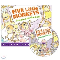 Five Little Monkeys Jumping on the Bed  PB+CD (JY)