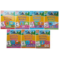 Jolly Phonics Activity Books Set 1-7 (in Print Letters) (US)