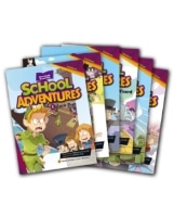 School Adventures Graded Comic Reader 2 6 Books Set