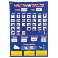 CALENDAR & WEATHER POCKET CHART(LER2418)
