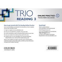 Trio Reading Level 3 Online Teachers Access Card Pack