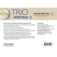 Trio Writing Level 3 Online Practice Teachers Access Card