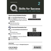 Q: Skills for Success 3rd Ed Read & Writing 2 Teacher Resource Access Code Card