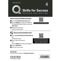 Q: Skills for Success 3rd Ed Read & Writing 4 Teacher Resource Access Code Card