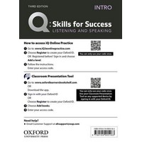 Q: Skills for Success 3rd Ed Listen& Speaking Intro Teacher Resource Access Card