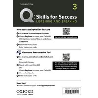 Q: Skills for Success 3rd Ed Listening & Speaking 3 Teacher Resource Access Card