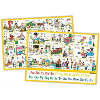 Jolly Phonics Letter Sound Wall Charts (in print letters) (UK)