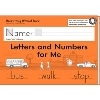Letters and Numbers for Me workbook (Learning without Tears)