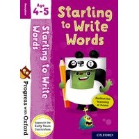 Progress with Oxford Start to Write Words Age 4-5