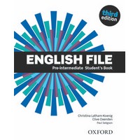English File 3rd Edition Pre-Intermediate Student Book only