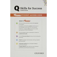 Q: Skills for Success: 2nd Edition - Listening and Speaking All levels Student iQ Online Access Card
