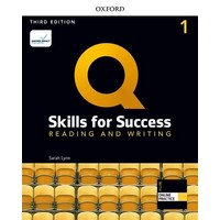 Q: Skills for Success 3rd Ed Reading and Writing Level 1 Student Book+ iQ Online
