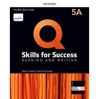 Q: Skills for Success 3rd Ed Reading and Writing 5 Student Book A with iQ Online