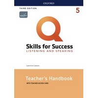 Q: Skills for Success 3rd Ed Listen&Speak 5 Teacher Guide + Resource Access Card