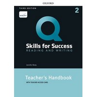 Q: Skills for Success 3rd Ed Read&Writing 2 Teacher Guide + Resource Access Card