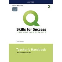 Q: Skills for Success 3rd Ed Listen&Speak 3 Teacher Guide + Resource Access Card