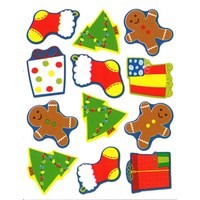 Holiday Shape Stickers (Carson Dellosa)